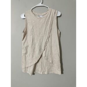 ASOS Maternity Beige Heathered Sleeveless Layered Tank Top Dress‎ Size 6